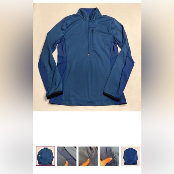 9. Men’s quarter zip lululemon pullover blue performance wear - Picture 2 of 9